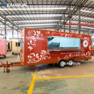  DOT 모바일 아이스크림 레스토랑 광장 트레일러 핫도그 카트 음식 트레일러 전체 주방이 있는 식품 트럭