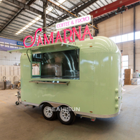 Remorque de camion de nourriture de cr&egrave;me glac&eacute;e de magasin Mobile de nouveau mod&egrave;le personnalisable pour la vente de cr&egrave;me glac&eacute;e de caf&eacute; et de hamburgers