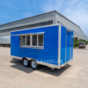 Carrinho de sorvete de concess&atilde;o totalmente equipado personalizado, trailer pequeno de comida para viagem