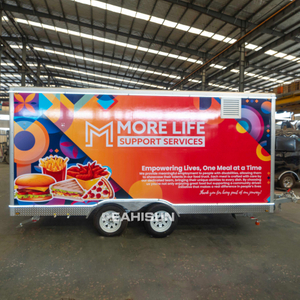 맞춤형 레스토랑 장비 모바일 케이터링 캠핑카 여행 식품 트럭 양보 아이스크림 카트 소형 피자 식품 트레일러 가격