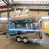 Anpassningsbar Ice Cream Hotdog Pizza Mobilt k&ouml;k Usa Food Truck Trailer 