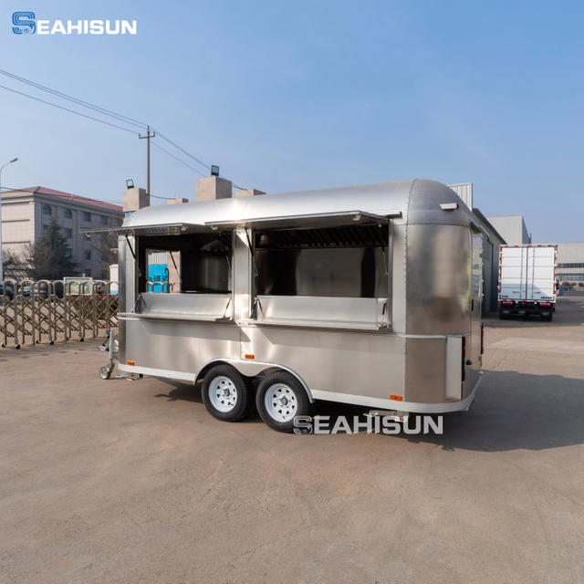  Keripik Goreng Ayam Bbq Gaya Hamburger Truk Taco Restoran Trailer Makanan Baja Tahan Karat