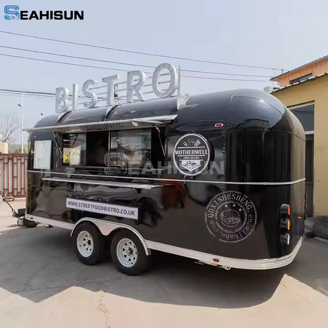 الملونة الصغيرة خمر المجلفن ورقة Airstream الغذاء مقطورة SMA-3000