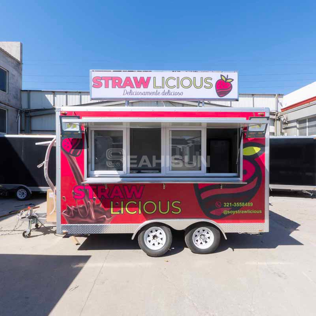 Pink Square Food Trailer-3,5m