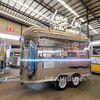 Anpassbarer Eiscreme-Hotdog-Pizza-mobiler K&uuml;chen-Usa-Food-Truck-Anh&auml;nger 