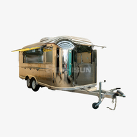 Przyczepa spożywcza ze stali nierdzewnej Airstream – 5,5 m