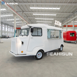 SEAHISUN Vintage Electric Food Truck, klass&iacute;sk h&ouml;nnun, einn st&ouml;&eth;va fars&iacute;maveitingalausn