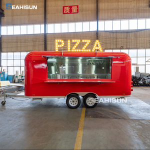 Kina leverant&ouml;r H&ouml;gkvalitativ standard hamburgare BBQ Pizza Snabbmat Van Food Trailer Mobil matbil till salu